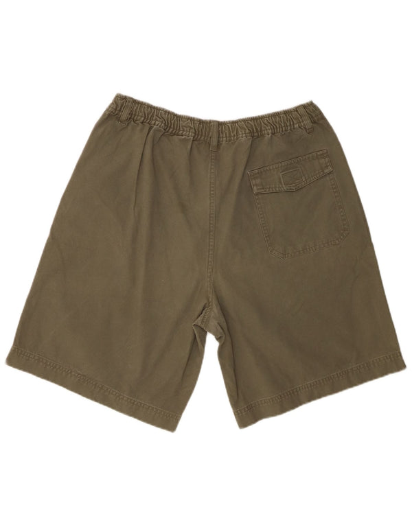 Zara Mens Chino Shorts Grande W34 Algodão Cáqui