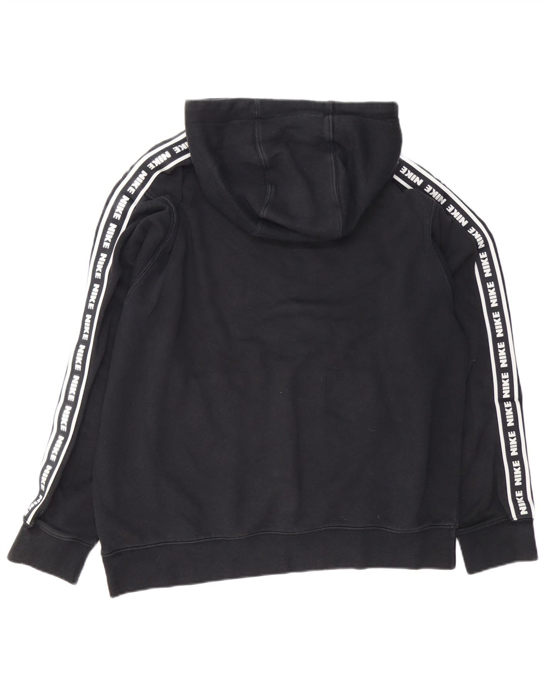 NIKE Mens Graphic Hoodie Jumper Grande Algodão Preto