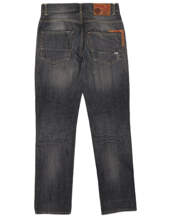 Franklin Marshall Masculino Straight Jeans W29 L30 Azul Marinho Algodão