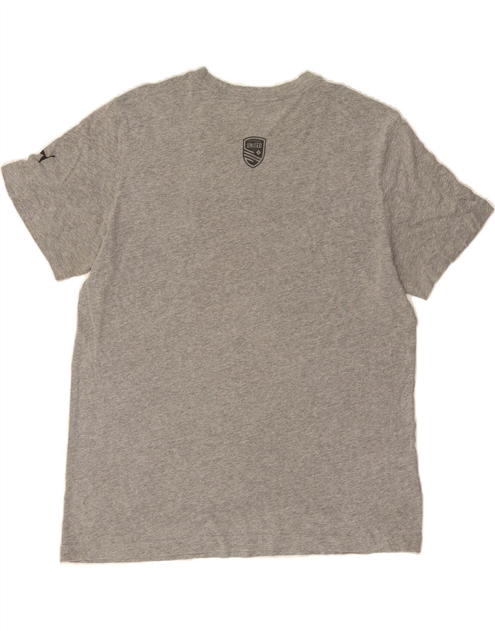 PUMA Mens Graphic T-Shirt Top Large Grey Vintage Puma and Second-Hand Puma from Messina Hembry 
