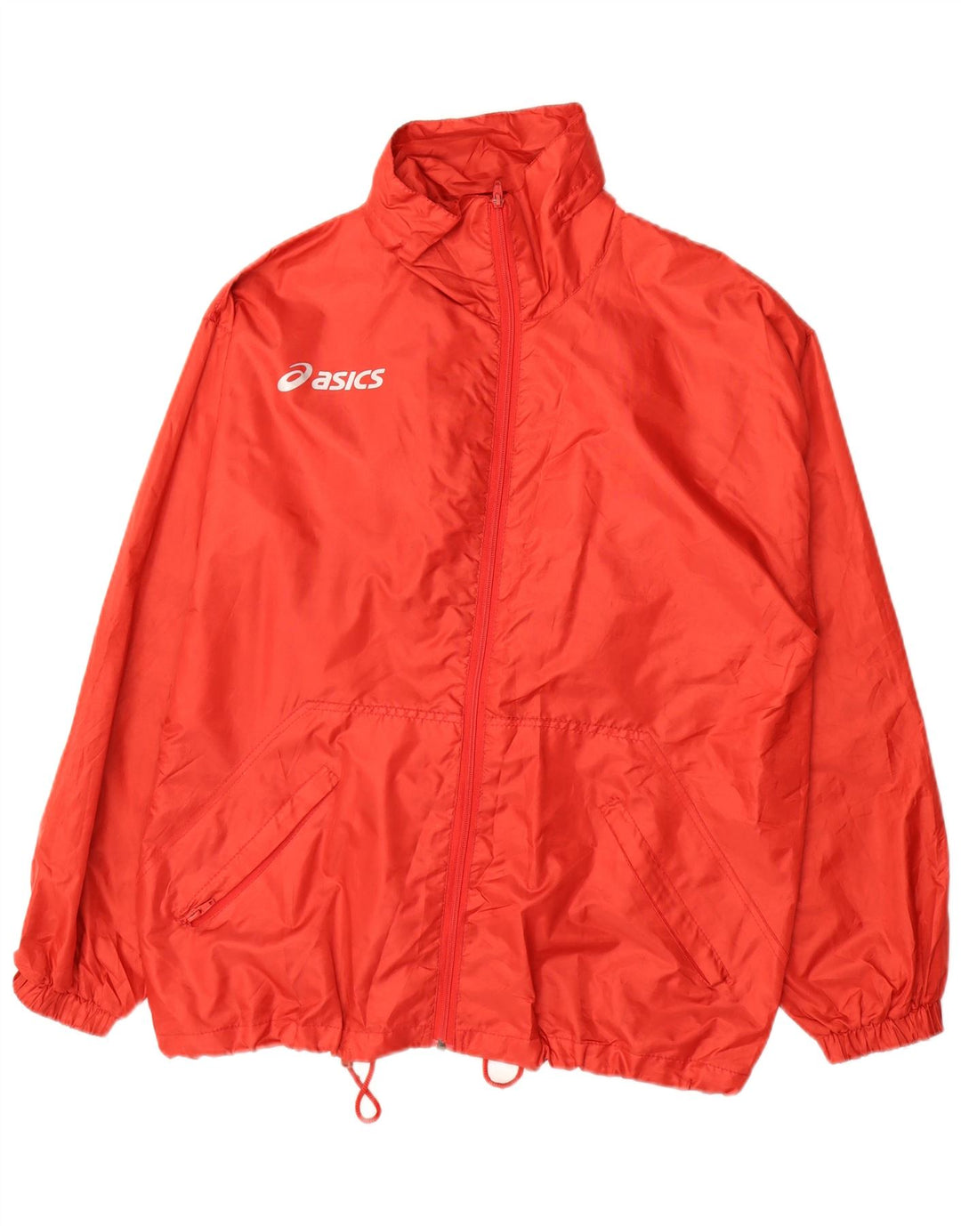 Jaqueta de chuva masculina ASICS UK 36 poliéster vermelho pequeno