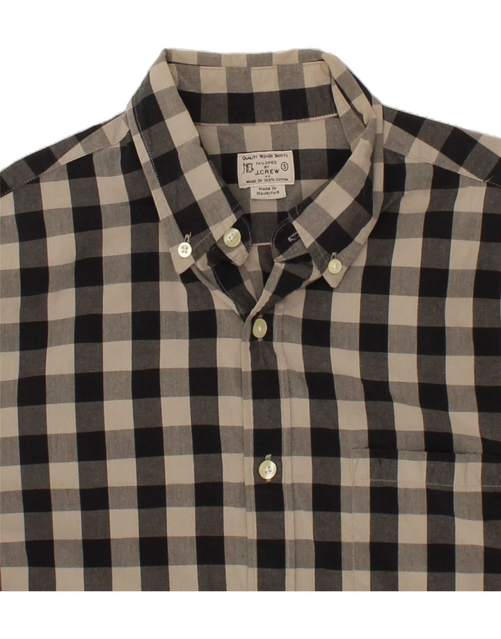 J. CREW Mens Shirt Small Grey Check Cotton Vintage J. Crew and Second-Hand J. Crew from Messina Hembry 