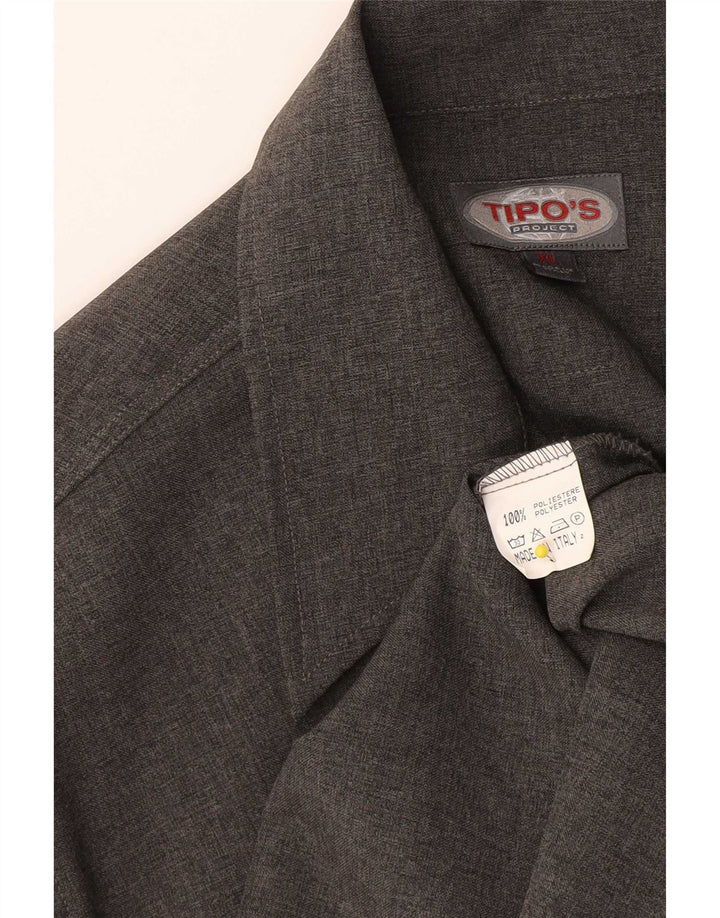 Camisa masculina Tipo'S XL cinza poliéster