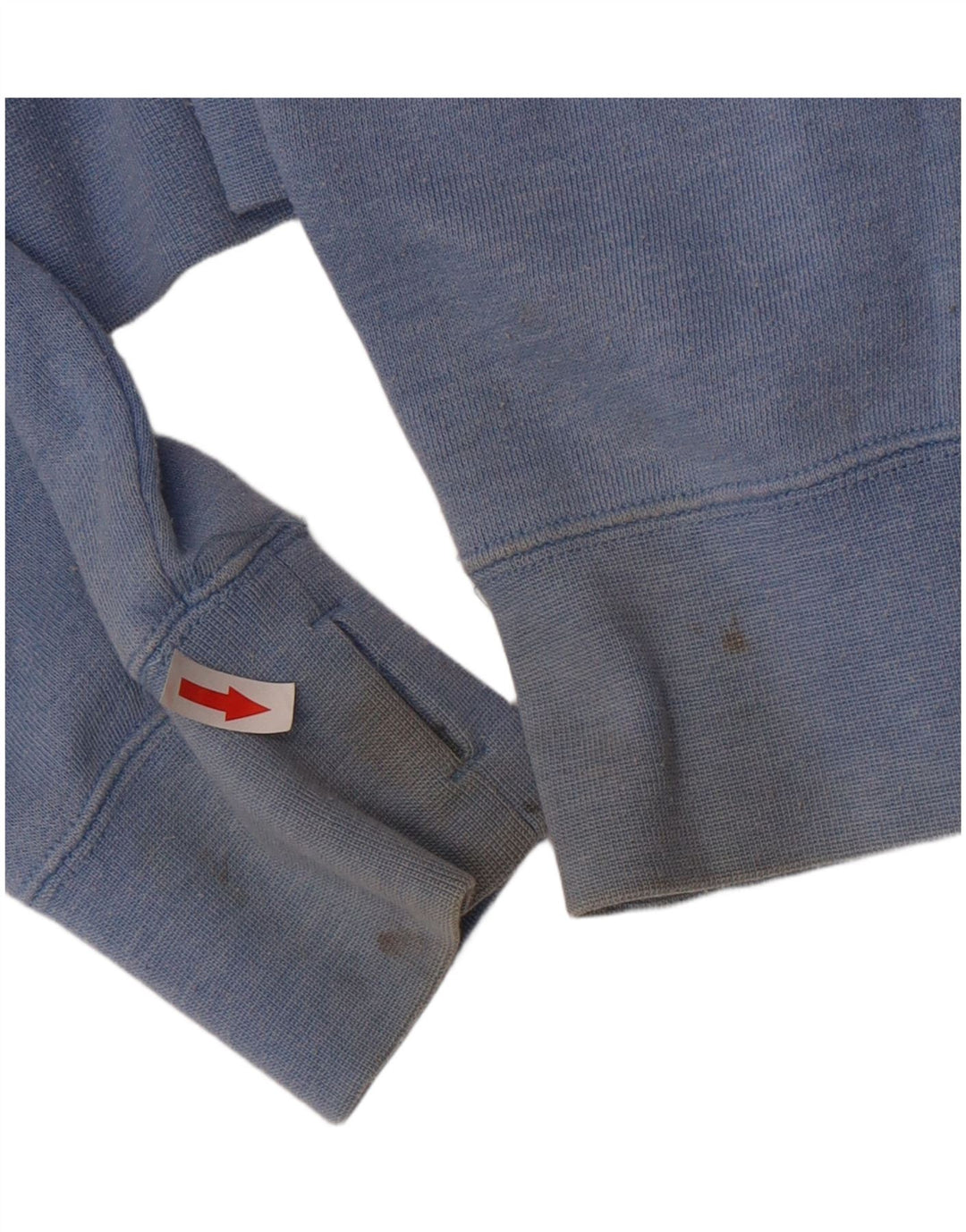 Suéter feminino com capuz gráfico grande Hurley Reino Unido 10 algodão azul pequeno