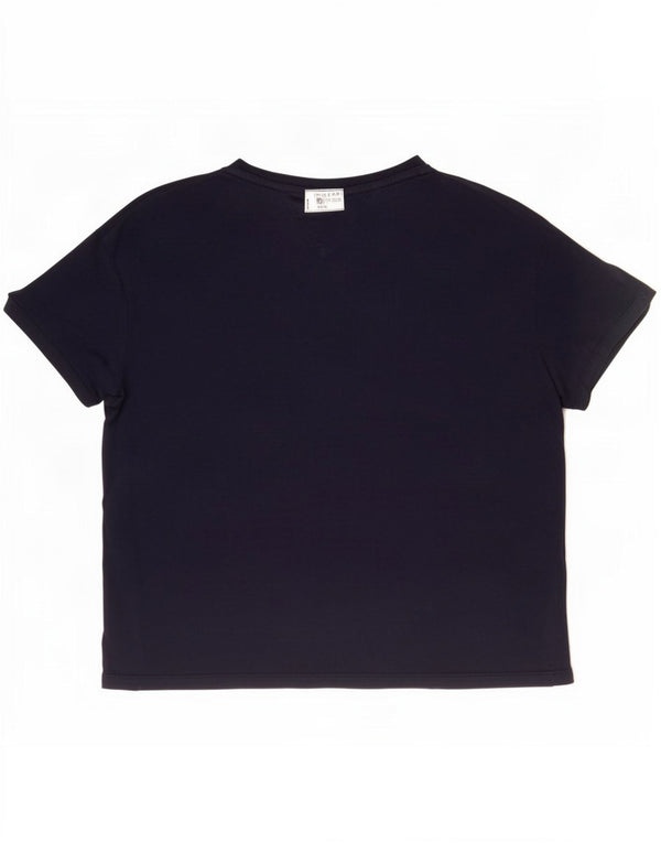 Tommy Hilfiger Womens Graphic T-Shirt Top UK 18 XL Navy Blue Cotton