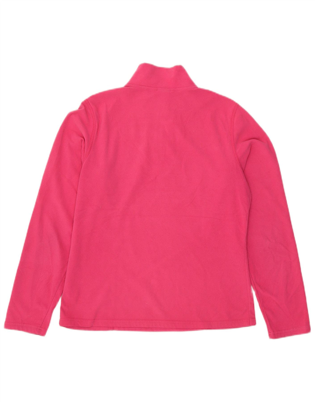 Suéter de lã feminino The North Face com zíper e gola UK 12 poliéster rosa médio