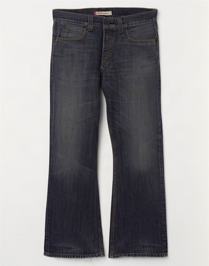 Levi's Masculino 512 Bootcut Jeans W34 L32 Azul Algodão