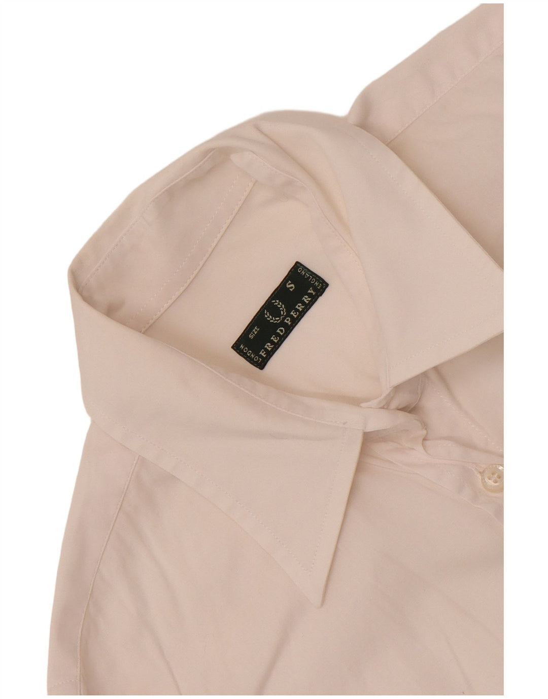 Camisa feminina Fred Perry UK 10 pequena branca