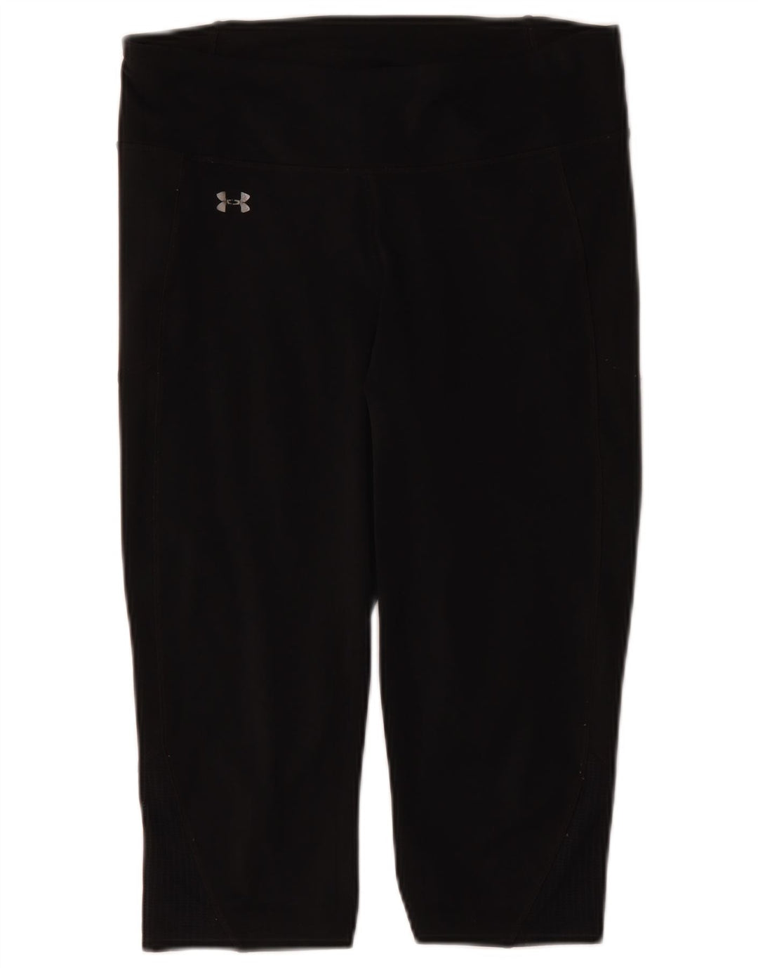 Under Armour Womens Graphic Capri Leggings Reino Unido 14 Grande Poliéster Preto