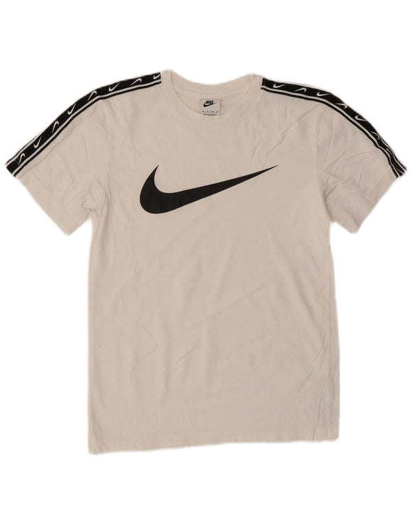 Nike Mens Graphic T-Shirt Top XS White Colourblock Cotton