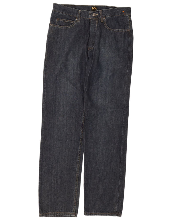 Lee Mens Relaxed Fit Straight Jeans W32 L32 Azul Marinho Algodão