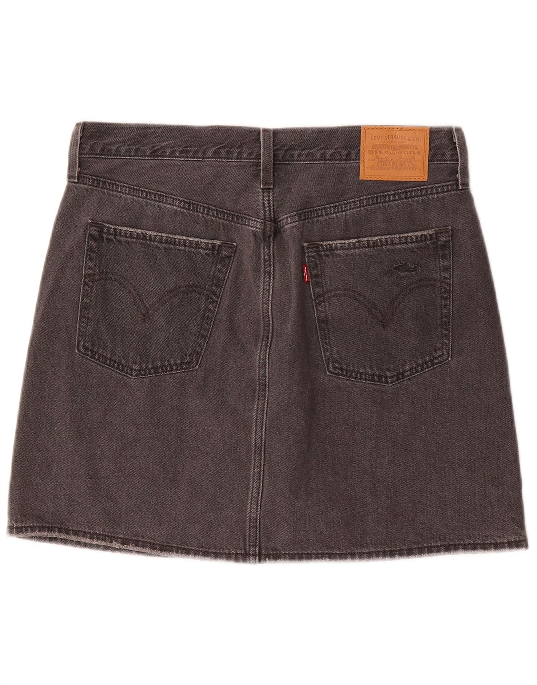 Mini saia jeans feminina LEVI'S W30 algodão marrom médio