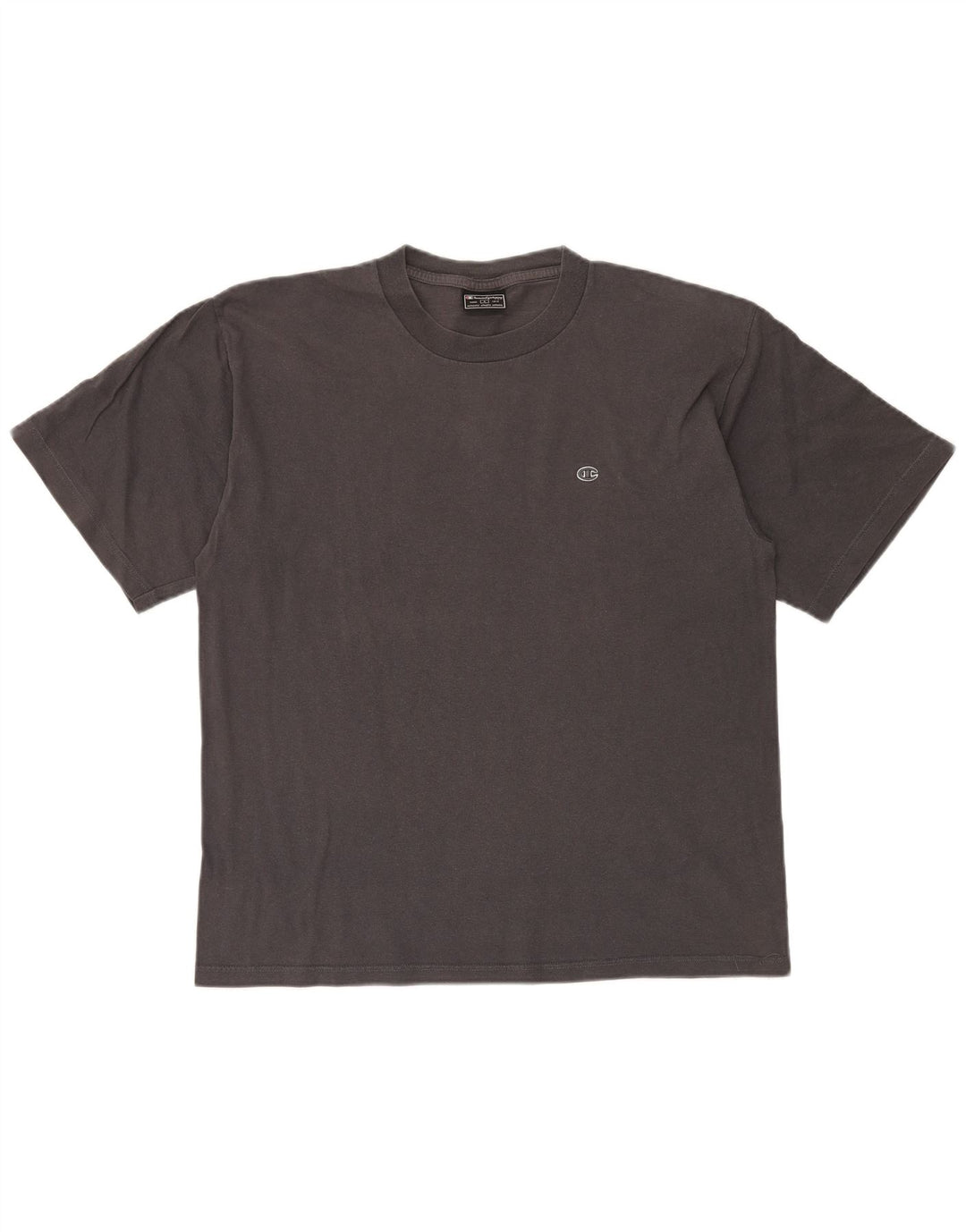 Camiseta masculina estampada Champion grande algodão cinza