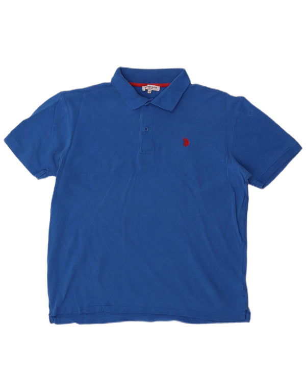 U.S. Polo Assn. Mens Polo Shirt XL Blue Cotton Sports