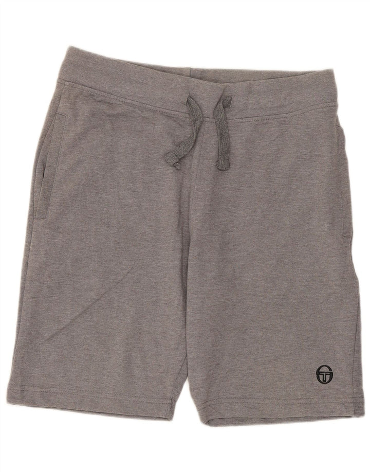 SERGIO TACCHINI Shorts esportivo masculino grande algodão cinza