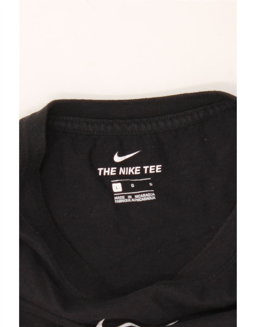NIKE Mens Graphic T-Shirt Top Large Black Vintage Nike and Second-Hand Nike from Messina Hembry 
