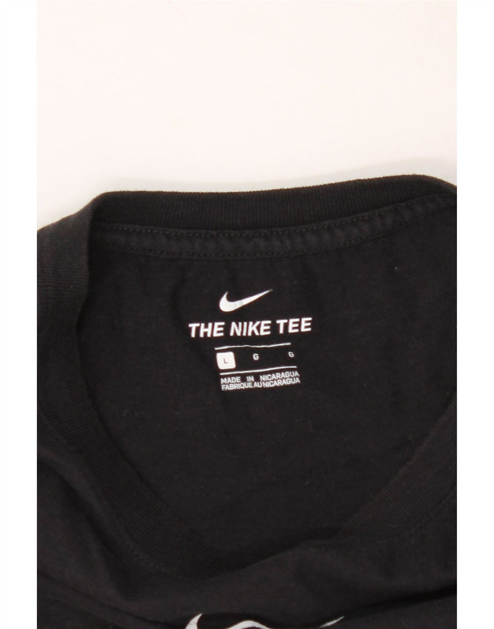NIKE Mens Graphic T-Shirt Top Large Black Vintage Nike and Second-Hand Nike from Messina Hembry 