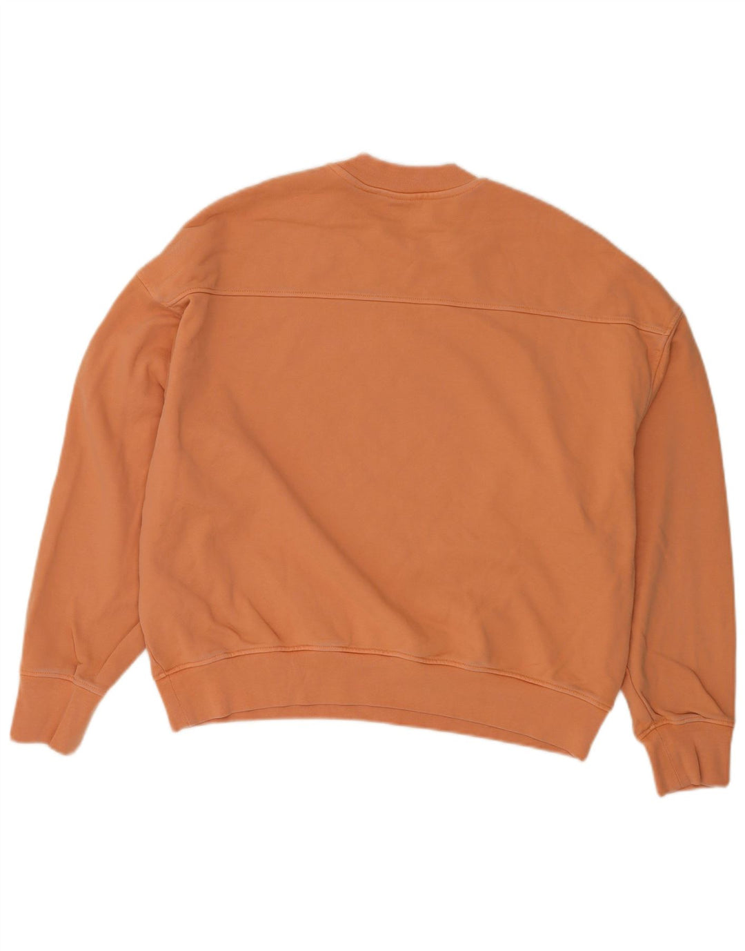 Moletom oversized feminino LEVI'S Reino Unido 14 algodão marrom médio