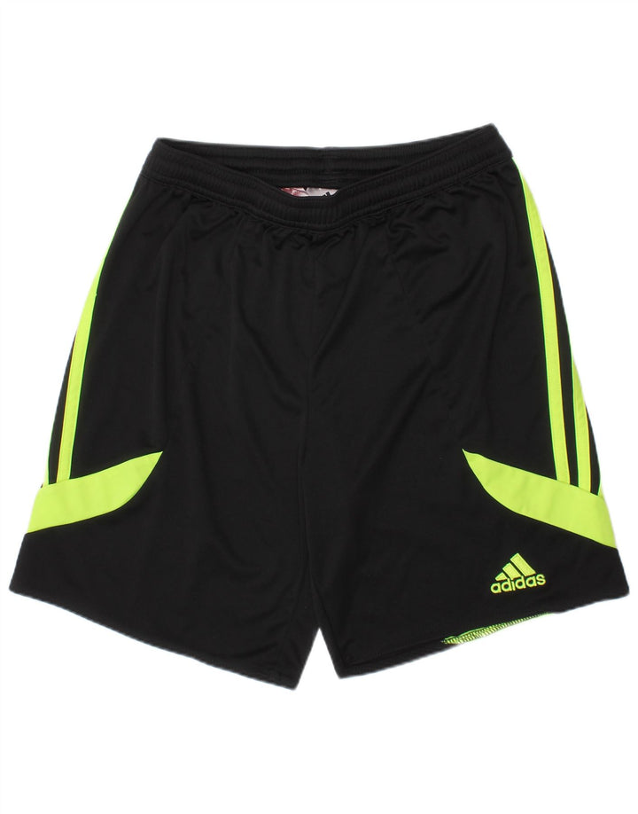 ADIDAS Meninos Climalite Sport Shorts 11-12 Anos Preto Colorblock