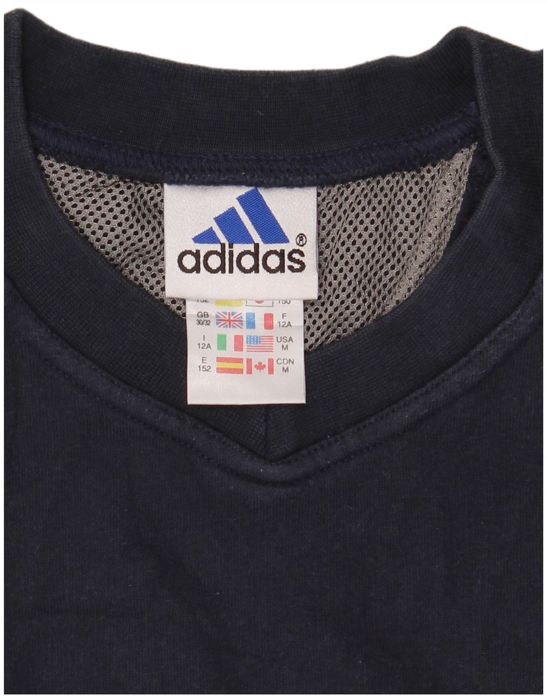 Camisola Adidas Menino Jumper 11-12 Anos Azul Marinho Algodão