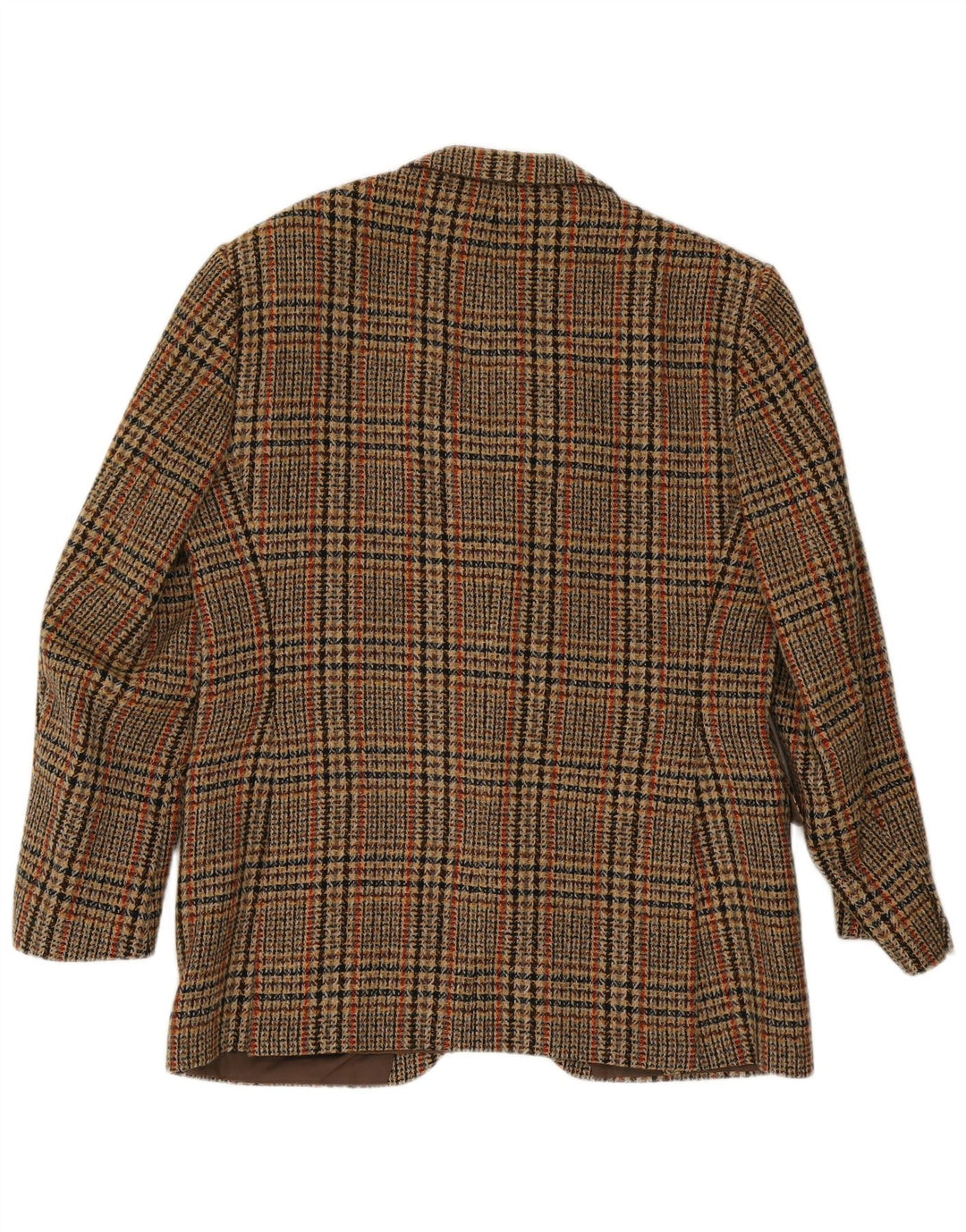 Jaqueta blazer masculina Avant com 2 botões IT 54 2XL marrom xadrez lã