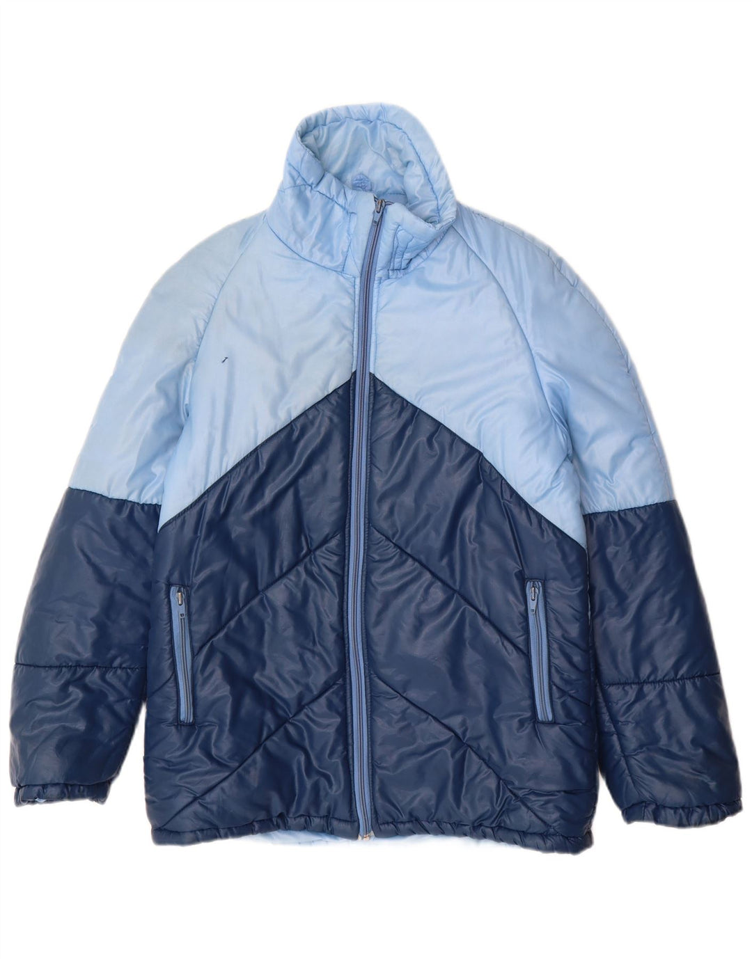 Jaqueta acolchoada masculina MARILENA Reino Unido 36 bloco colorido azul pequeno