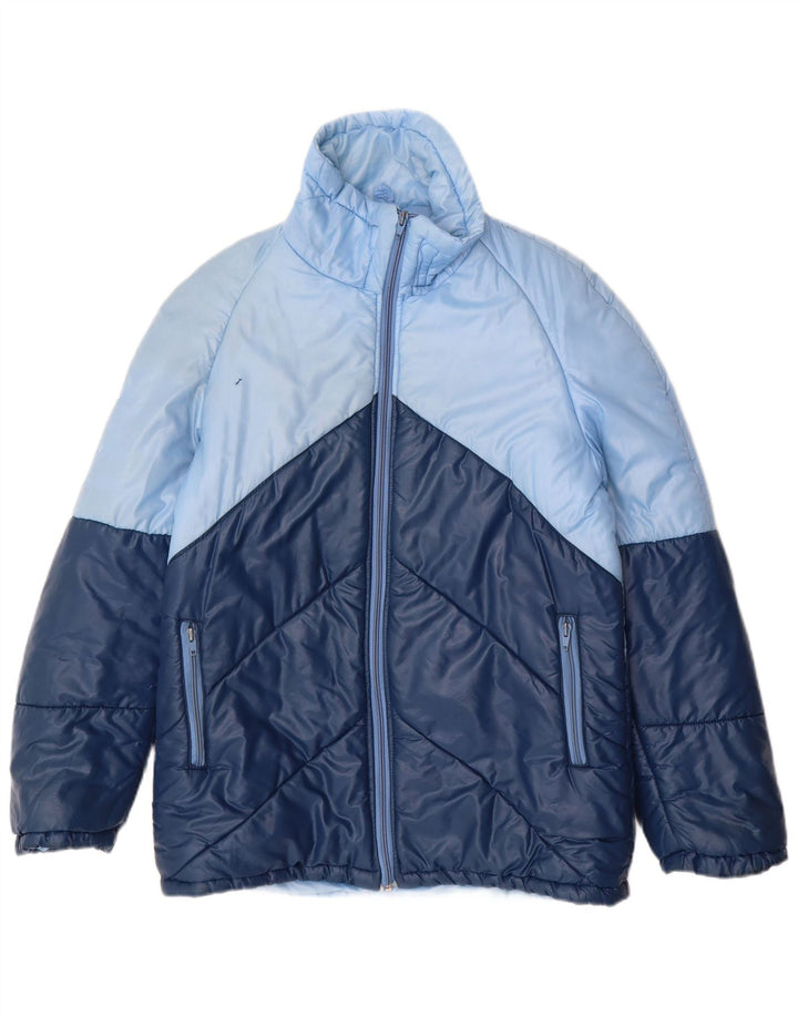 Jaqueta acolchoada masculina MARILENA Reino Unido 36 bloco colorido azul pequeno