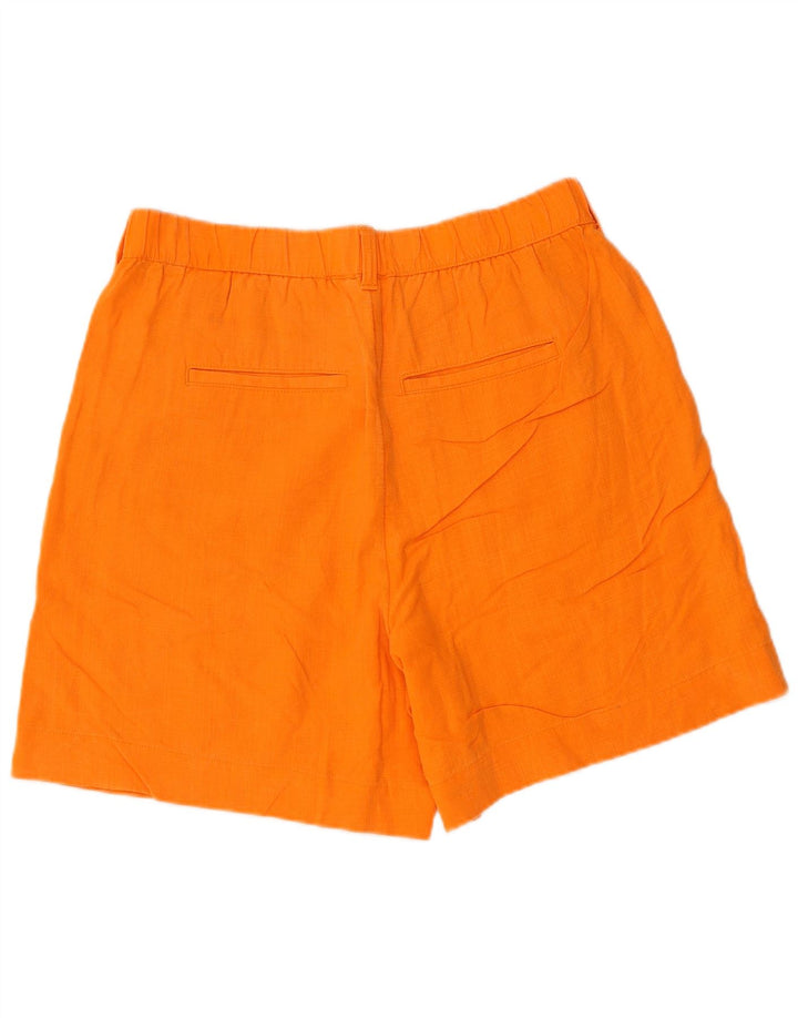 Shorts feminino Per Una Chino da MARKS & SPENCER Reino Unido 12 médio W32 laranja