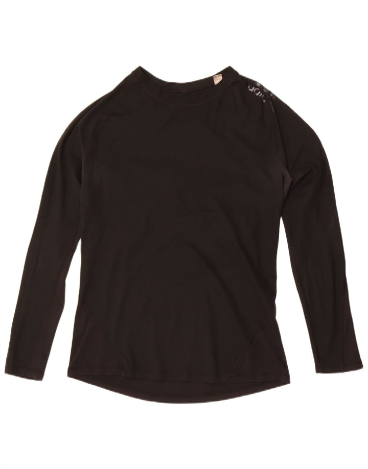 Adidas Mulher Climacool Top Manga Longa Reino Unido 14 Grande Preto