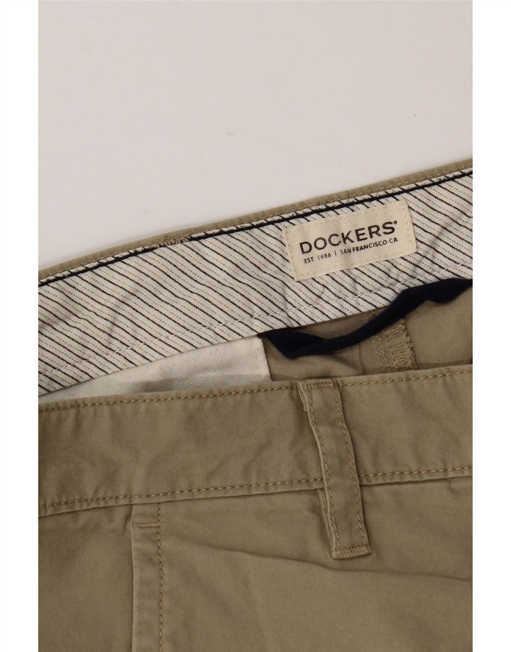 Dockers Mens Chino Shorts W36 Grande Algodão Cáqui