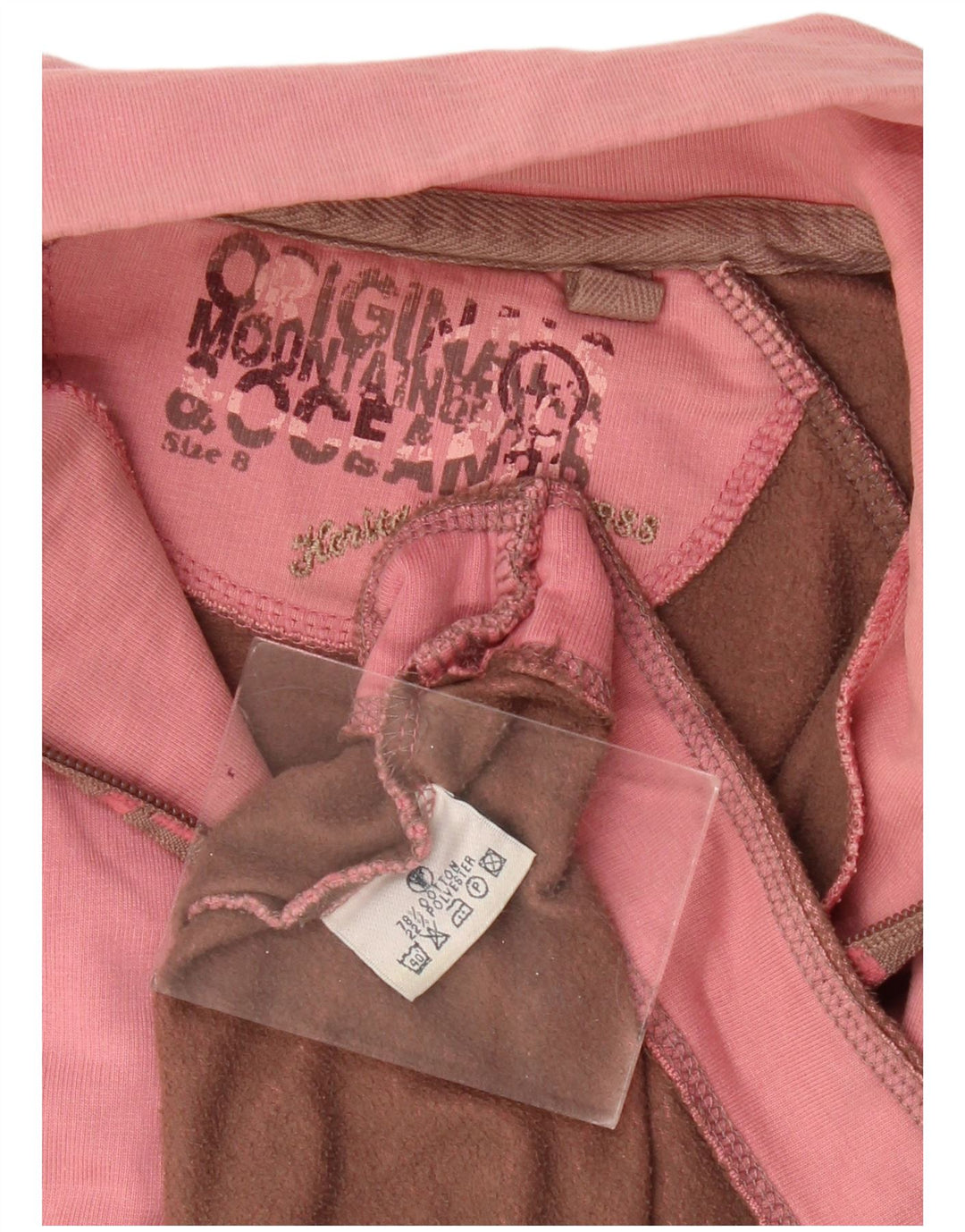 Suéter feminino Fat Face com zíper e decote em ponte Reino Unido 8 algodão rosa pequeno