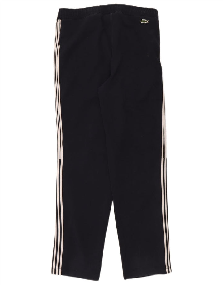 Calça de treino masculina Lacoste tamanho 3 pequeno algodão azul marinho