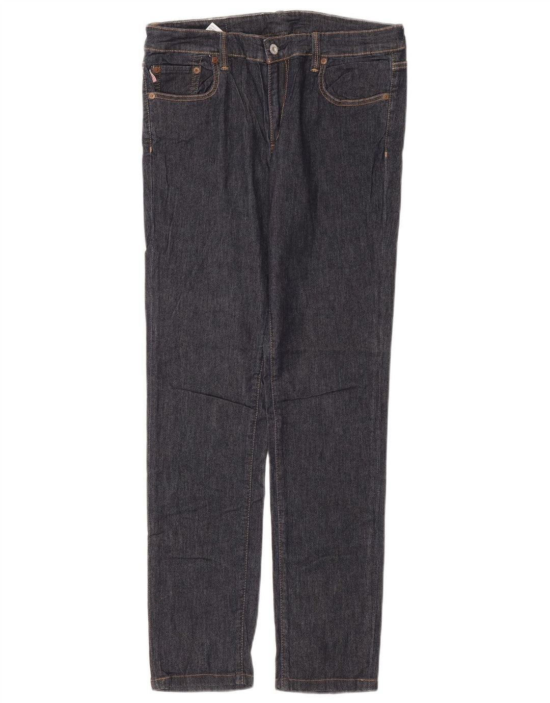 Jeans retos femininos Ralph Lauren W32 L33 algodão azul marinho