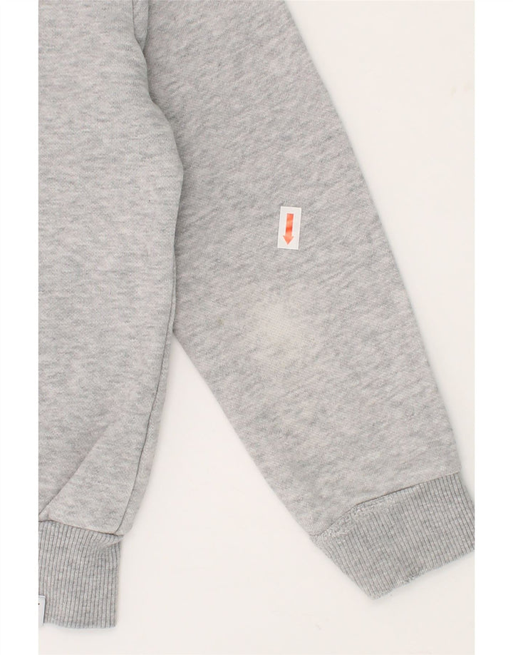 PUMA Girls Zip Hoodie Sweater 5-6 Years Grey Cotton Vintage Puma and Second-Hand Puma from Messina Hembry 