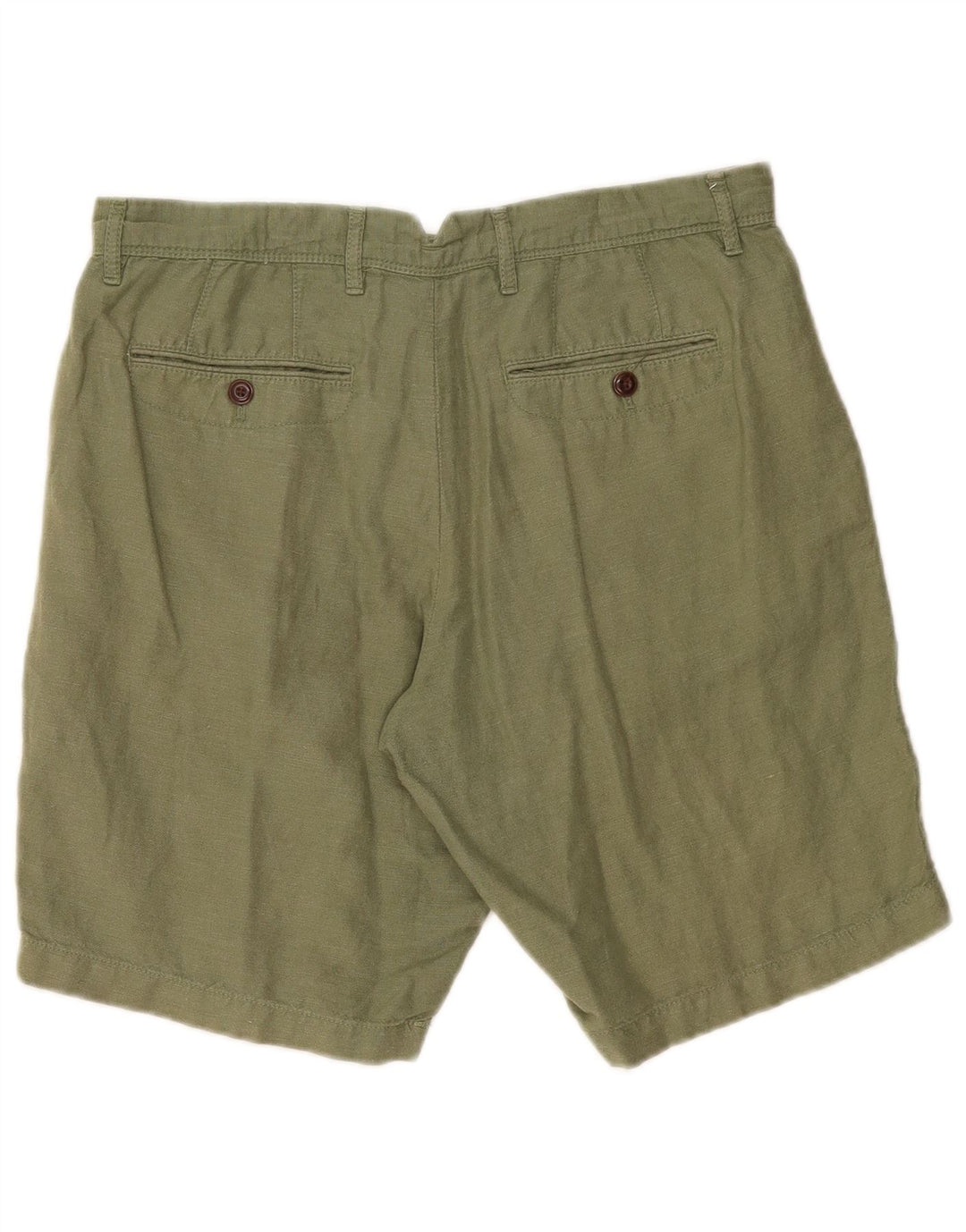GAP Mens Chino Shorts W30 Medium  Green Linen