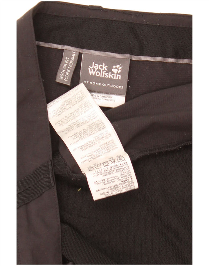 Shorts cargo masculino Jack Wolfskin UK 46 XL W40 preto poliamida