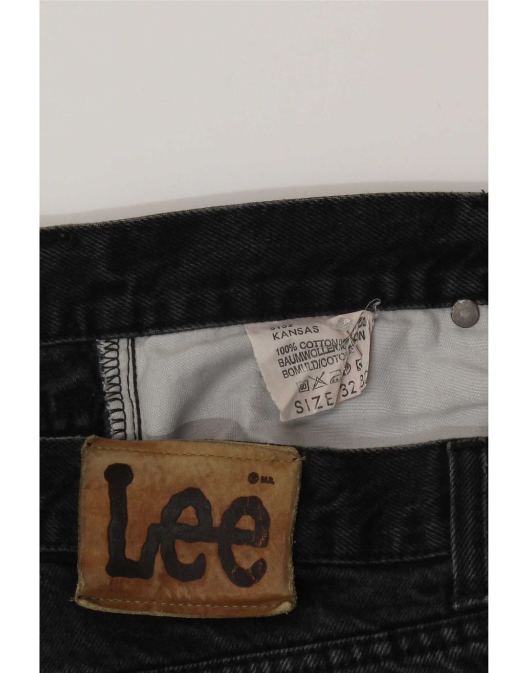 Lee Mens Loose Jeans W32 L32 Cinza Algodão