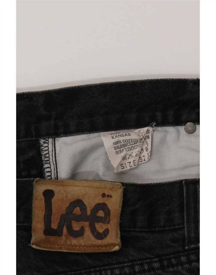 Lee Mens Loose Jeans W32 L32 Cinza Algodão