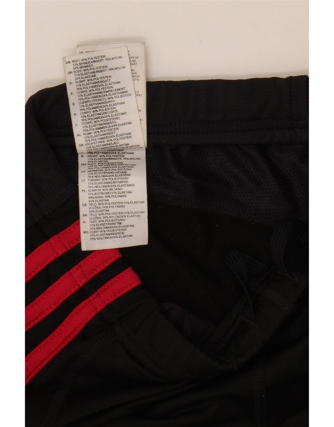 Leggings Adidas Femininas UK 10 Pequenas Poliéster Preto