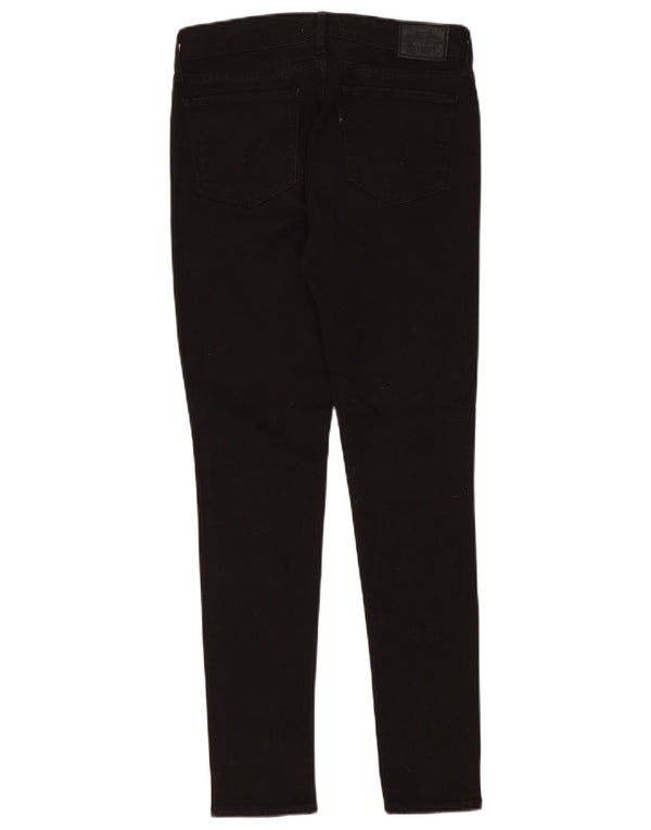 Calça jeans feminina Levi's 711 skinny W28 L28 algodão preto