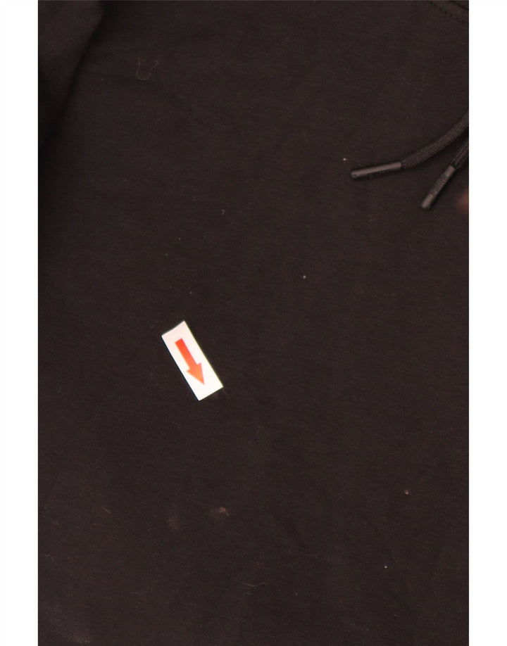 Puma Mens Hoodie Jumper Grande Algodão Preto