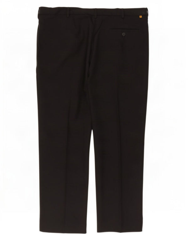 Calça Chino Masculina Farah Classic Fit Straight W42 L29 Poliéster Preto
