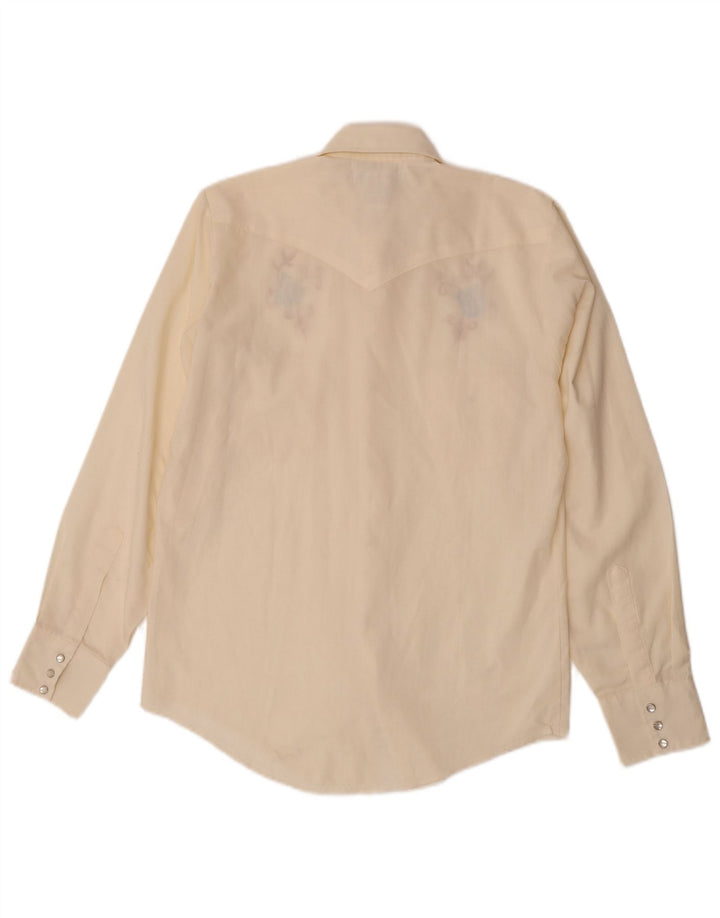 Camisa gráfica masculina vintage pequena esbranquiçada