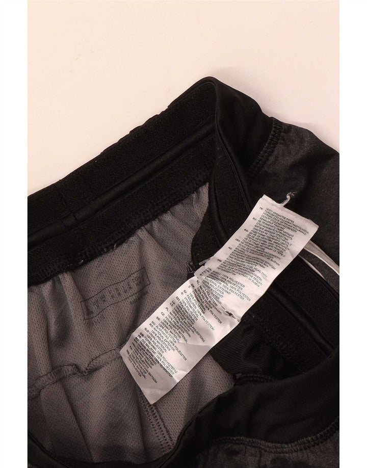 Shorts esportivos masculinos Adidas médio cinza colorblock poliéster