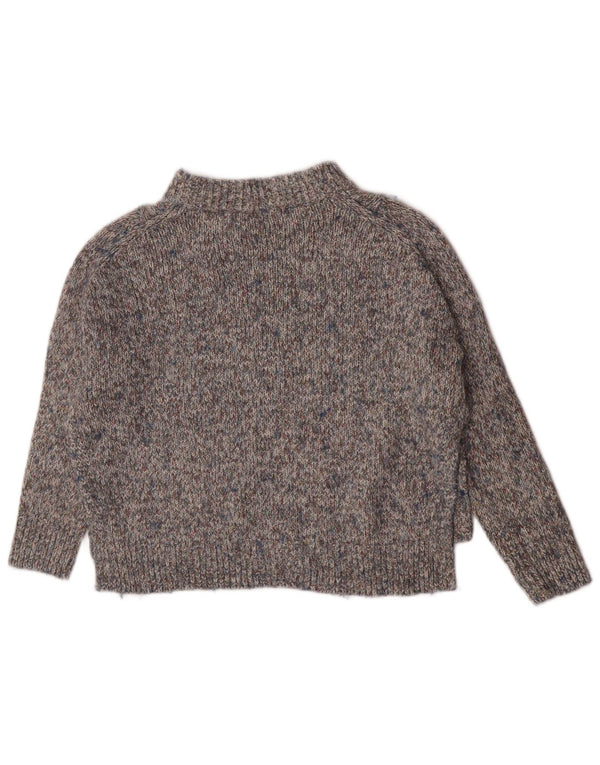 Suéter feminino Cos com gola tartaruga e ajuste relaxado Reino Unido 6 XS cinza manchado