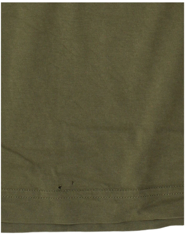 Gant Camiseta masculina gráfica Top médio algodão cáqui