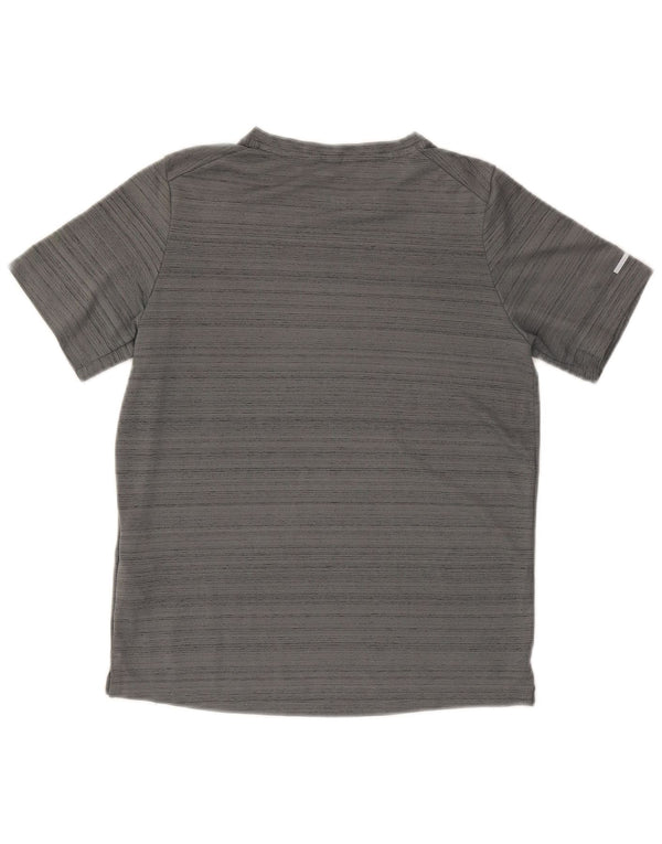 Camiseta Nike Boys Dri Fit Top 12-13 Anos Grande Cinza Listrado Poliéster