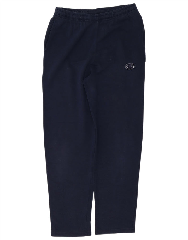 Calça de treino masculina Champion grande algodão azul marinho