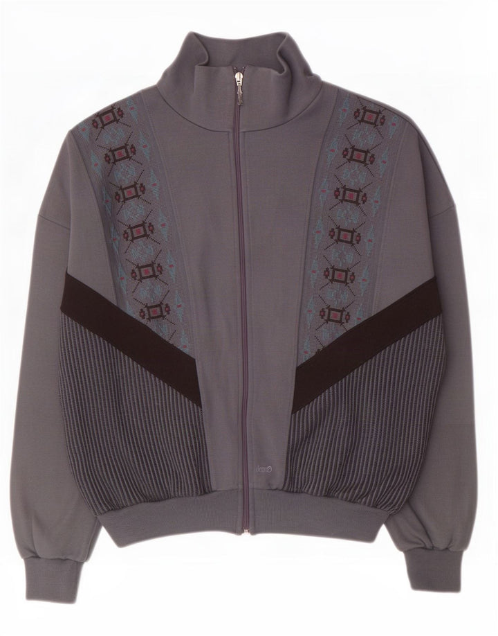 Suéter cardigã masculino Rodeo 2XL cinza Fair Isle acrílico