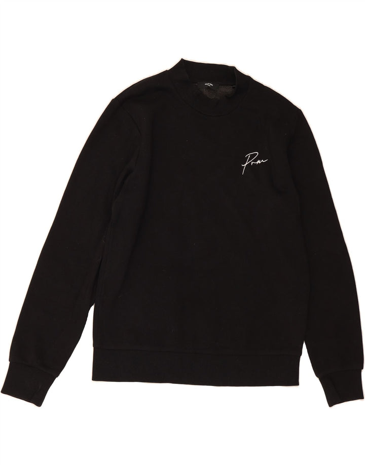 JACK & JONES Mens Sweatshirt Jumper Small Black Cotton Vintage Jack & Jones and Second-Hand Jack & Jones from Messina Hembry 